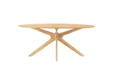 EEI-3849-OAK Crossroads 71" Oval Wood Dining Table By Modway