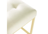 EEI-3853-GLD-IVO Privy Gold Stainless Steel Performance Velvet Counter Stool By Modway