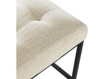 EEI-3854-BLK-BEI Privy Black Stainless Steel Upholstered Fabric Counter Stool By Modway