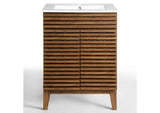 EEI-3860-WAL-WHI Render 24" Bathroom Vanity By Modway
