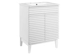 EEI-3860-WHI-WHI Render 24" Bathroom Vanity By Modway