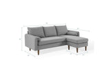 EEI-3867-LGR Revive Upholstered Right Or Left Sectional Sofa By Modway