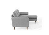 EEI-3867-LGR Revive Upholstered Right Or Left Sectional Sofa By Modway