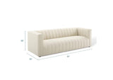 EEI-3881-BEI Reflection Channel Tufted Upholstered Fabric Sofa By Modway