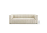 EEI-3881-BEI Reflection Channel Tufted Upholstered Fabric Sofa By Modway