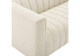 EEI-3881-BEI Reflection Channel Tufted Upholstered Fabric Sofa By Modway