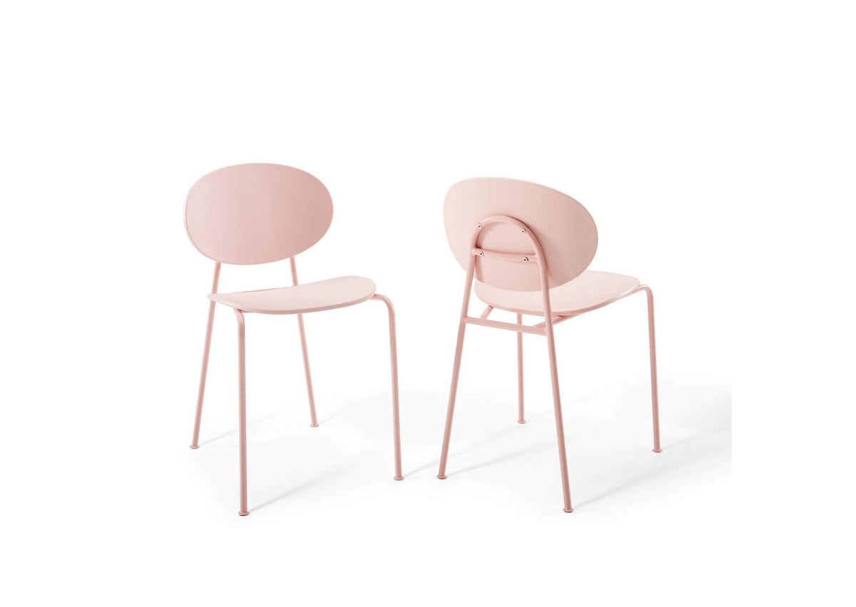 EEI-3902-PNK Palette Dining Side Chair Set Of 2 By Modway