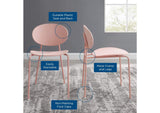 EEI-3902-PNK Palette Dining Side Chair Set Of 2 By Modway