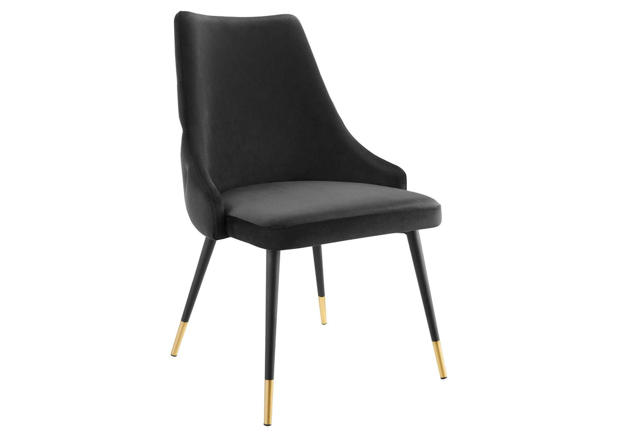 EEI-3907-BLK Adorn Tufted Performance Velvet Dining Side Chair By Modway