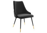EEI-3907-BLK Adorn Tufted Performance Velvet Dining Side Chair By Modway