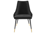 EEI-3907-BLK Adorn Tufted Performance Velvet Dining Side Chair By Modway