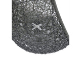EEI-3929-GRY-GRY Hide Outdoor Patio Sunbrella® Swing Chair With Stand By Modway