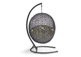 EEI-3943-BLK-BEI Encase Sunbrella® Swing Outdoor Patio Lounge Chair By Modway