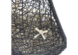 EEI-3943-BLK-BEI Encase Sunbrella® Swing Outdoor Patio Lounge Chair By Modway