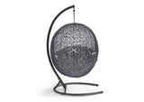 EEI-3943-BLK-GRY Encase Sunbrella® Swing Outdoor Patio Lounge Chair By Modway