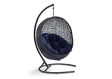 EEI-3943-BLK-NAV Encase Sunbrella® Swing Outdoor Patio Lounge Chair By Modway