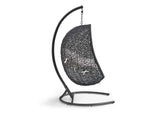 EEI-3943-BLK-WHI Encase Sunbrella® Swing Outdoor Patio Lounge Chair By Modway