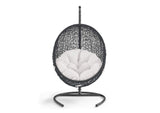 EEI-3943-BLK-WHI Encase Sunbrella® Swing Outdoor Patio Lounge Chair By Modway