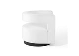 EEI-3947-WHI Spin Cutaway Performance Velvet Swivel Armchair By Modway