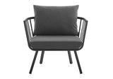 EEI-3960-SLA-CHA Riverside Outdoor Patio Aluminum Armchair Set Of 2 By Modway