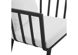 EEI-3960-SLA-WHI Riverside Outdoor Patio Aluminum Armchair Set Of 2 By Modway