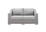 EEI-3973-LGR-GRY Conway Sunbrella® Outdoor Patio Wicker Rattan Loveseat By Modway
