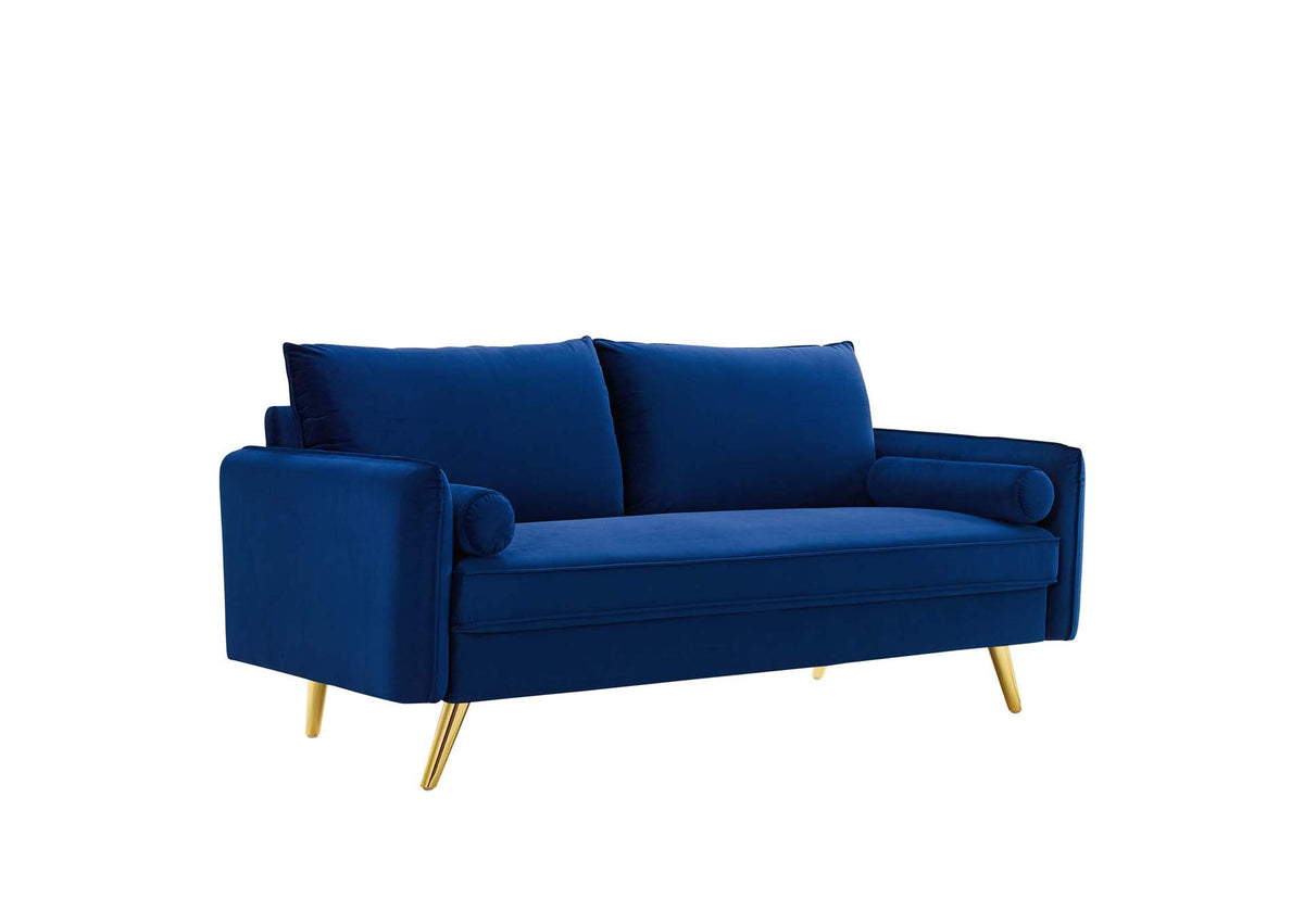 EEI-3988-NAV Revive Performance Velvet Sofa By Modway
