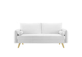EEI-3988-WHI Revive Performance Velvet Sofa By Modway