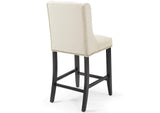 EEI-4016-BEI Baron Upholstered Fabric Counter Stool Set Of 2 By Modway