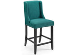 EEI-4016-TEA Baron Upholstered Fabric Counter Stool Set Of 2 By Modway