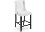 EEI-4017-WHI Baron Faux Leather Counter Stool Set Of 2 By Modway