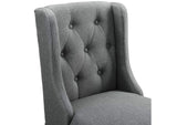 EEI-4020-GRY Baronet Upholstered Fabric Counter Bar Stool Set Of 2 By Modway