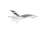 EEI-4038-WHI-GRY Glimpse Outdoor Patio Mesh Chaise Lounge Set Of 2 By Modway