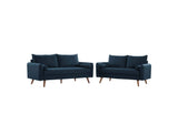 EEI-4047-AZU-SET Revive Upholstered Fabric Sofa And Loveseat Set By Modway