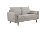EEI-4047-BEI-SET Revive Upholstered Fabric Sofa And Loveseat Set By Modway