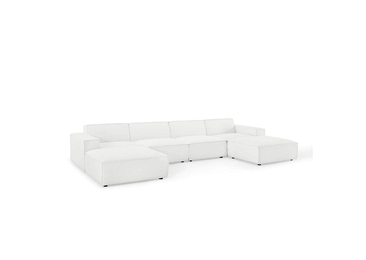 EEI-4116-WHI Restore 6-Piece Sectional Sofa By Modway