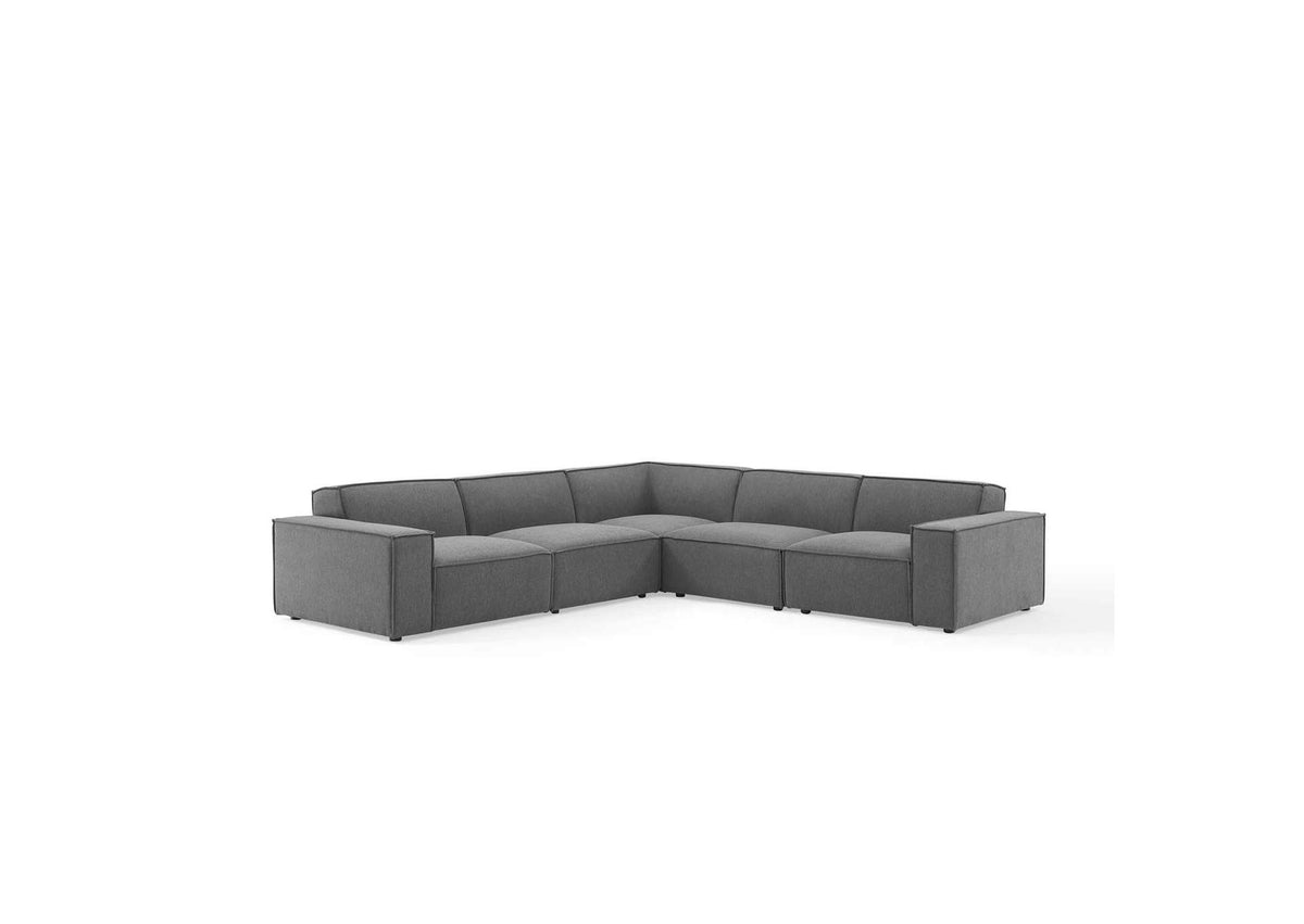 EEI-4117-CHA Restore 5 Piece Sectional Sofa By Modway