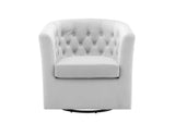 EEI-4138-LGR Prospect Tufted Performance Velvet Swivel Armchair By Modway
