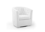EEI-4138-WHI Prospect Tufted Performance Velvet Swivel Armchair By Modway