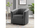 EEI-4139-CHA Prospect Performance Velvet Swivel Armchair By Modway
