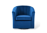 EEI-4139-NAV Prospect Performance Velvet Swivel Armchair By Modway