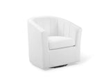 EEI-4139-WHI Prospect Performance Velvet Swivel Armchair By Modway