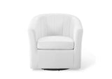 EEI-4139-WHI Prospect Performance Velvet Swivel Armchair By Modway