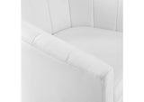 EEI-4139-WHI Prospect Performance Velvet Swivel Armchair By Modway