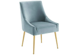 EEI-4148-LBU Discern Upholstered Performance Velvet Dining Chair Set Of 2 By Modway