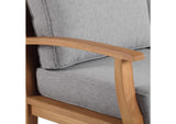 EEI-4176-NAT-GRY Marina Outdoor Patio Teak Sofa By Modway