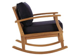 EEI-4177-NAT-NAV Marina Outdoor Patio Teak Rocking Chair By Modway
