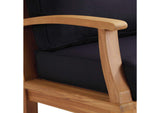 EEI-4177-NAT-NAV Marina Outdoor Patio Teak Rocking Chair By Modway