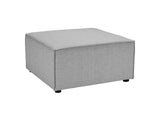 EEI-4211-GRY Saybrook Outdoor Patio Upholstered Sectional Sofa Ottoman By Modway