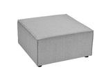 EEI-4211-GRY Saybrook Outdoor Patio Upholstered Sectional Sofa Ottoman By Modway